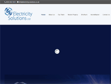 Tablet Screenshot of electricity-solutions.co.uk
